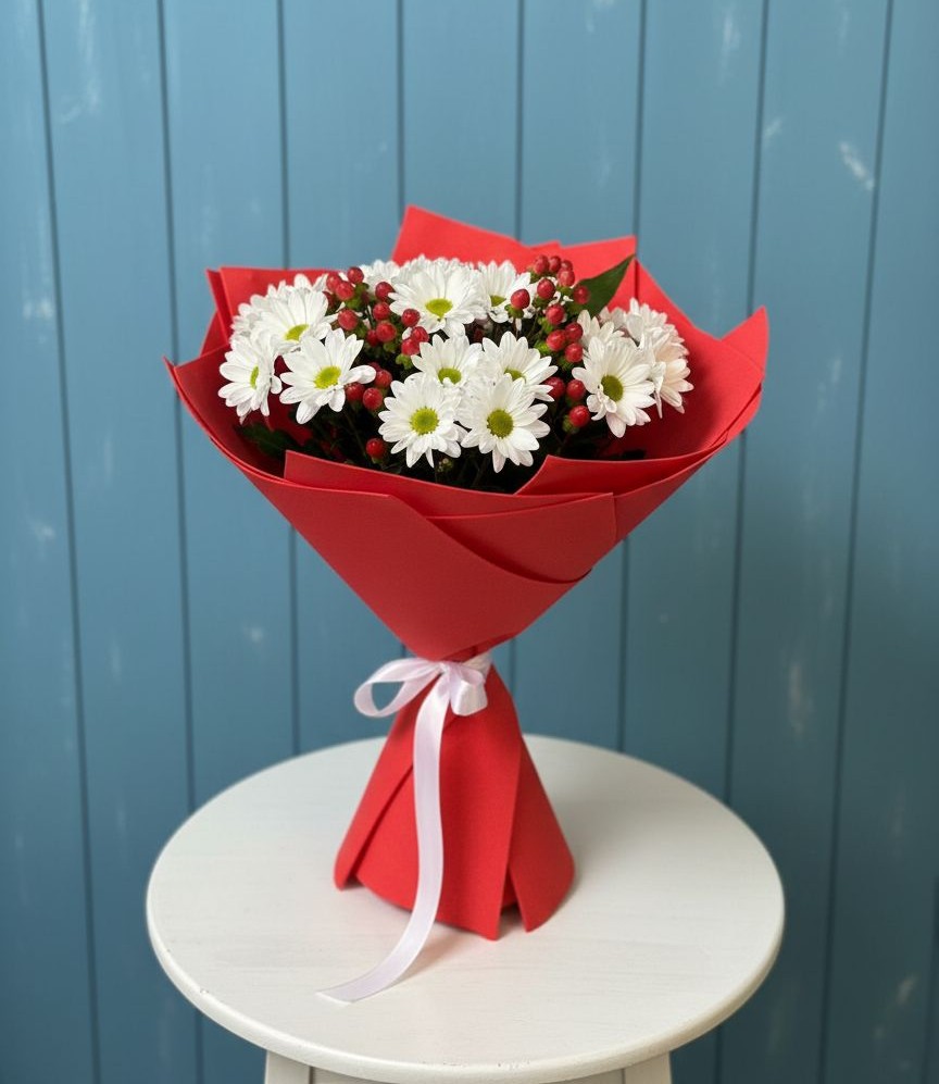 Букет цветов из: Хризантемы в Шарлык