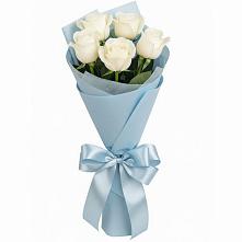 Букет 5 Белых роз Проуд в Шарлык