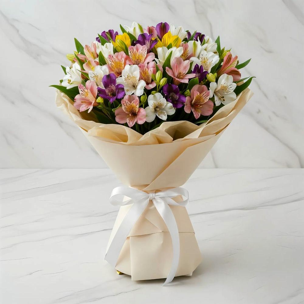 Букет цветов из: Альстромерии в Шарлык