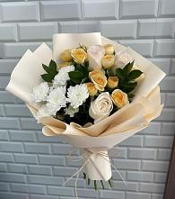 Букет цветов из:  Розы и Хризантемы в Шарлык