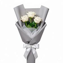 Букет 3 белые розы в Шарлык