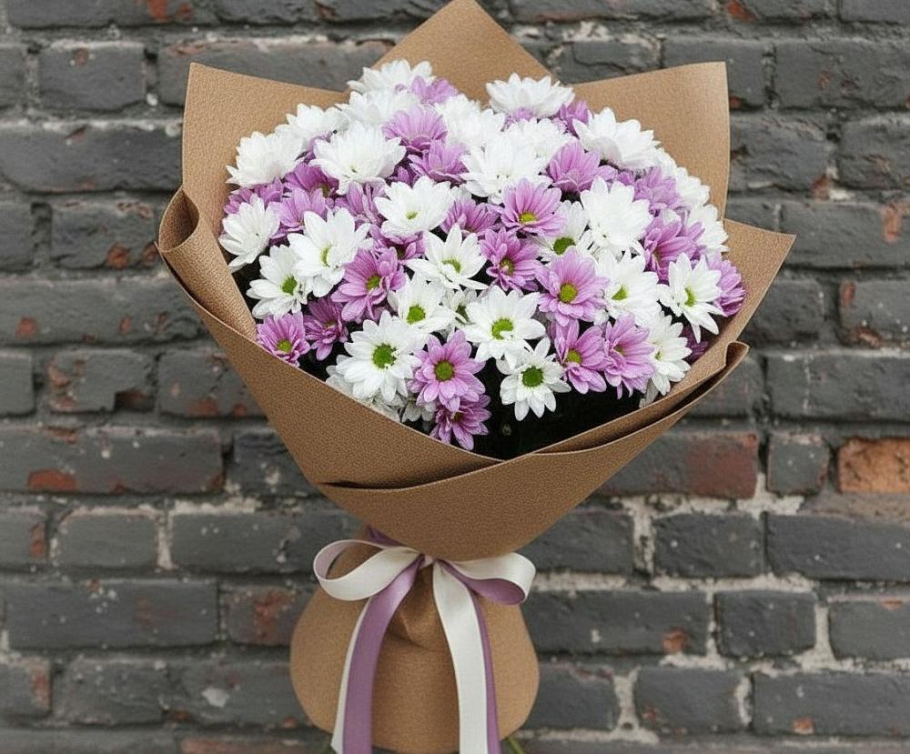 Букет цветов из: Хризантемы в Шарлык