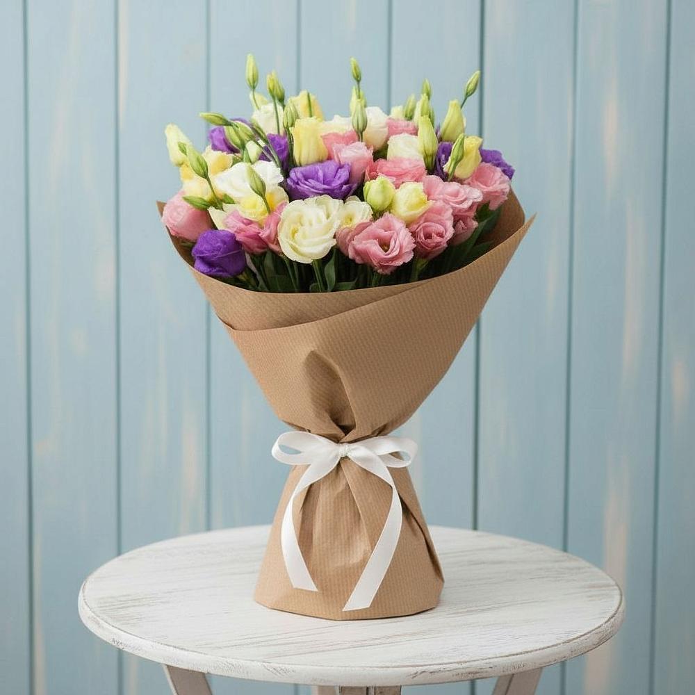 Букет цветов из: Лизиантусы в Шарлык