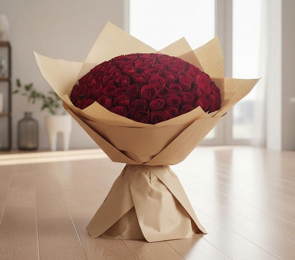 Букет 101 Красная роза в Шарлык