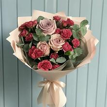 Букет цветов из:  Гвоздики и Розы в Шарлык