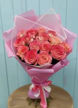 Букет 15 Розовых роз Равель в Шарлык