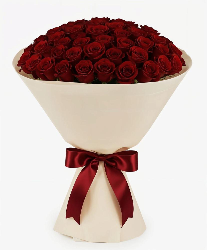 Букет 101 Бордовая роза Блэк Бакарра в Шарлык