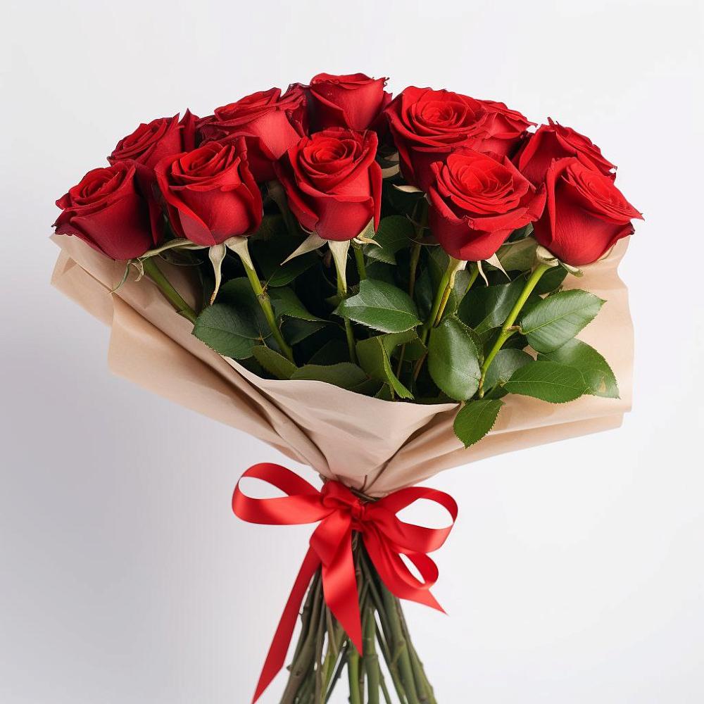 Букет 11 Красных роз Эдлесс Лав в Шарлык