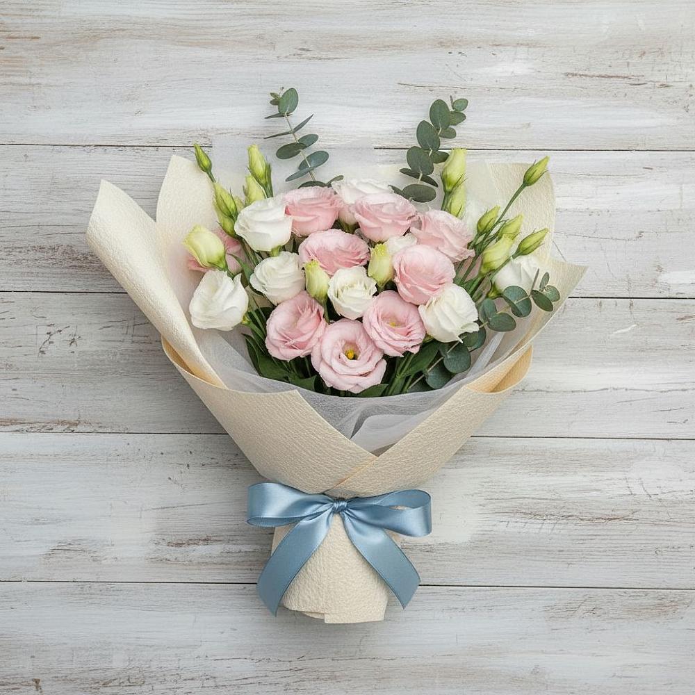 Букет цветов из: Лизиантусы в Шарлык